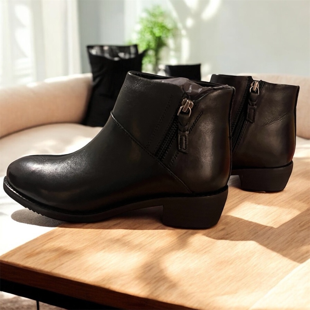 SoftWalk Black Ankle Booties - Picture 2 of 5